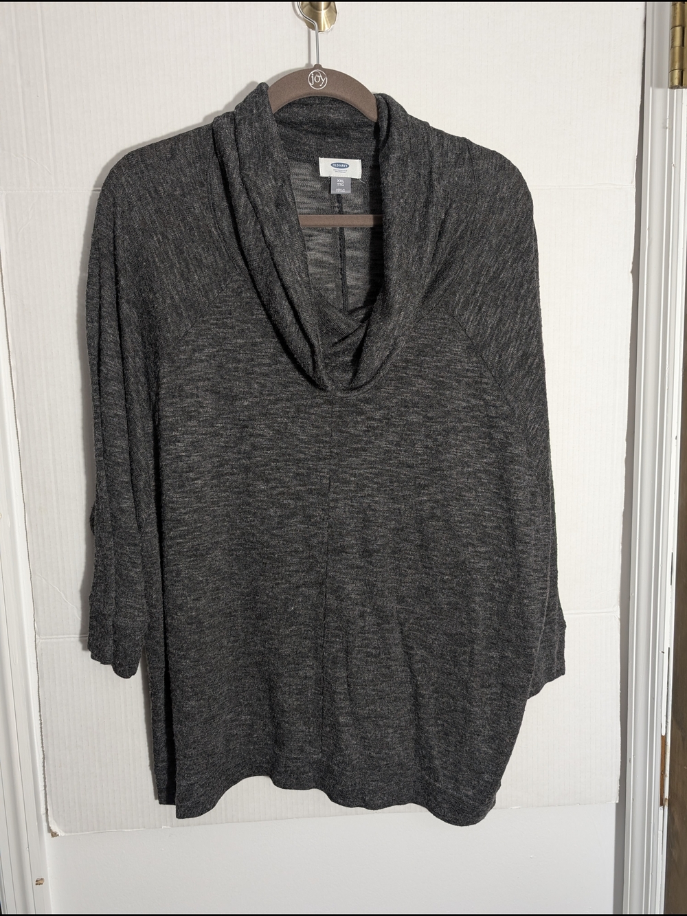 Old Navy Dark Gray Cowl Neck Sweater - Soft Knit - Size XXL